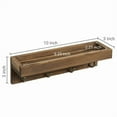thumbnail image 5 of Wooden Key Holder for Wall With Hooks Entryway Decor Rustic Floating Shelf with 4 Metal Key Hooks Hanging Leash Sunglasses Keys, 5 of 8