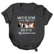 thumbnail image 1 of Gibobby Casual Playera de Manga Corta para Mujer Mujeres Casual Impresión Mangas Cuello Redondo Camiseta Suelta Blusa Tops(Gris oscuro,G), 1 of 4