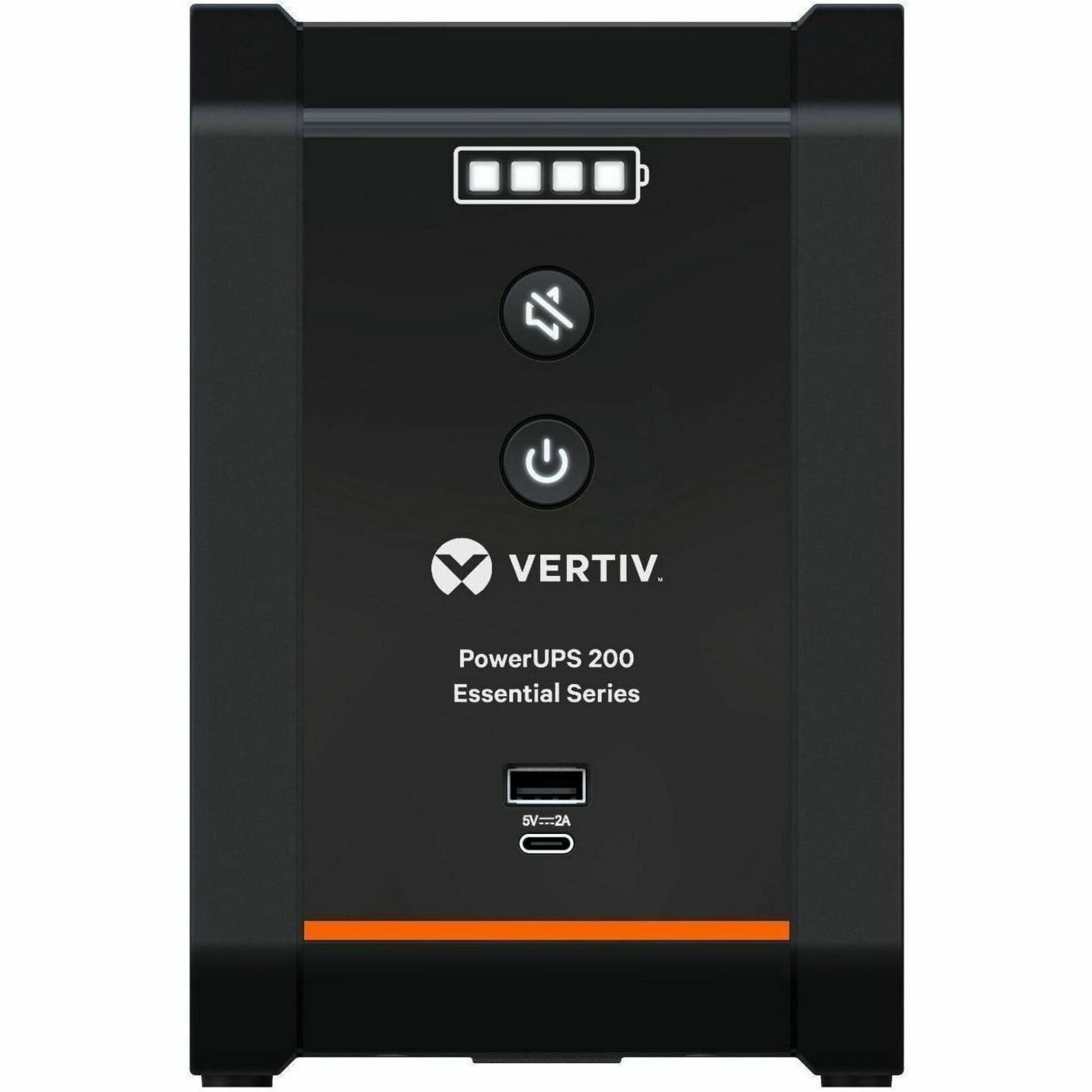 Vertiv PowerUPS 200 Essential PSA6E-1500LVT, 1500VA/850W, AVR, User-Replaceable Batteries, Battery Backup, 8 NEMA Outlets, Three-Year Warranty