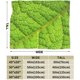 thumbnail image 4 of Manta de hojas verdes, manta de franela para plantas, manta de felpa suave con hojas gigantes, diseño de hojas para sofá cama y sofá, manta de hojas con diseño de hojas para amantes de las plantas, 4 of 7