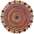 thumbnail image 6 of SAFAVIEH Cape Cod Kyle Geometric Area Rug, Red/Multi, 6' x 9' Oval, 6 of 8
