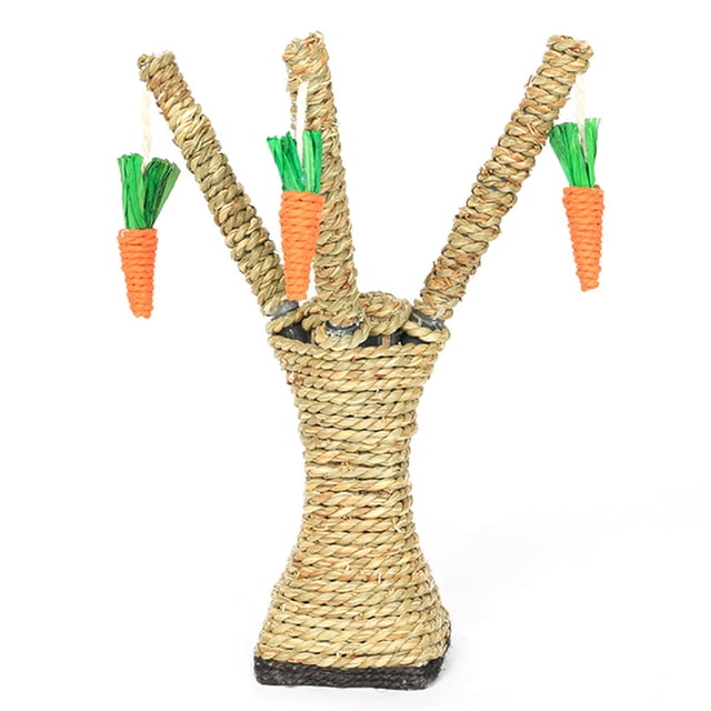 Suministros para mascotas, juguetes para gatos, juguetes masticables divertidos con forma de zanahoria, mesa divertida para saltar para gatos de pie