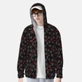 thumbnail image 2 of Fotbe Love Valentine's skull Chaqueta con Protección Solar UPF 50+ para Hombre y Mujer, Camisa con Capucha y Bolsillos-Medium, 2 of 7