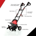 thumbnail image 3 of Costway 17-Inch 13.5 Amp Corded Electric Tiller and Cultivator 9'' Tilling Depth Red, 3 of 12