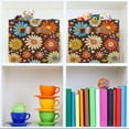 thumbnail image 6 of Yayeee 2 Pack Canvas Storage Basket with Handles for Shelves Fabric Bins Closet Organizer, Blooming Flowers, 6 of 8