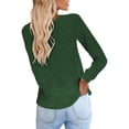thumbnail image 3 of Sexy Dance Tunic Tops for Women Long Sleeve Round Neck T Shirts Casual Loose Fit T-shirt Tee, 3 of 3