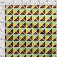 thumbnail image 3 of oneOone Cotton Poplin Twill Brown Fabric Geometric Dress Material Fabric Print Fabric By The Yard 56 Inch Wide, 3 of 4