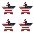 thumbnail image 2 of pdqouc 40 Pcs Décorations du 4 Juillet Ensemble d'Étoiles en Bois Décorations Rouges Blanches et Bleues Rétro Patriotique Plateau du Memorial Day Décor Fête du Travail Fête de l'Indépendance Décor de la Journée des Anciens Combattants pour la Maison, Style C, 2 of 4