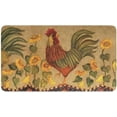 thumbnail image 2 of Area Rooster Hen Kitchen Rugs Sets of 2 Large Floor Sunflower Mats Non Slip Carpet Retro Fuzzy Washable Pads 47x17 + 24x17 in, 2 of 6