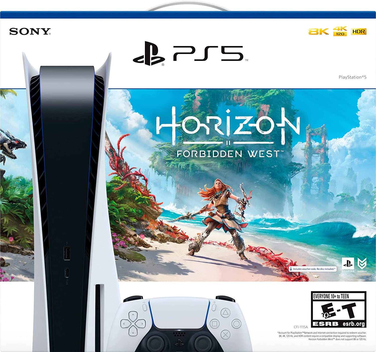 Playstation_PS5 Console- Horizon Forbidden West Bundle + Stand and Cooling Station + Controller Charging