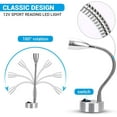 thumbnail image 2 of 12V LED Wall Light LED Spotlight Reading Light Switch Camper Caravan RV RV Warm Lights (2 Pieces), 2 of 5
