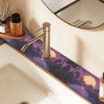 thumbnail image 2 of Yayeee Faucet Mat for Kitchen Sink 14.7" Diatomite Long Splash Guard Pad, Blue Neon Road, 2 of 7