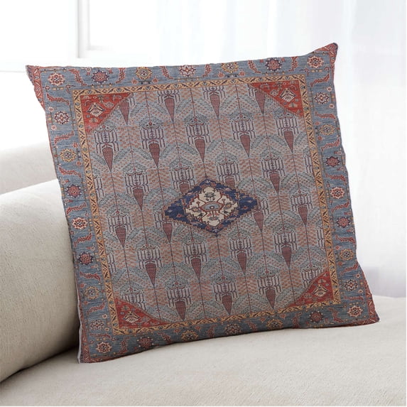 Ahgly Company Indoor Square Mid-Century Modern Throw Pillow, 18 inch by 18 inch