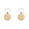 thumbnail image 2 of relayinert 1/2/3/5 Wood Key Chain Craft Blank Keyring Gift Personalized Pendant Hanging Outdoor Holder Handicraft Organizer Accessory Type 14 2PCS, 2 of 6