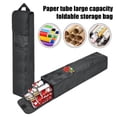 thumbnail image 2 of Organizador de papel de regalo, bolsa impermeable para guardar rollos de papel de regalo con asa reforzada y bolsillo lateral para 9 rollos estándar., 2 of 8