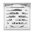 thumbnail image 4 of Desagüe de Piso de Baño Cuadrado ANGGREK Acero Inoxidable Tipo de Gran Calibre Plata, 4 of 8