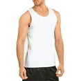 thumbnail image 3 of 2 Pack Men's Tank Tops Premium Cotton Heavyweight Muscle Tanks Sleeveless Tops Shirt Loose Fit Performance Moisture Wicking S-3XL Gym Sport Activewear, 3 of 4