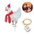 thumbnail image 1 of Pollo Iluminado Con Bufanda Gallo iluminado con bufanda Estacas de jardín de gallo resplandeciente de Navidad (blanco cálido) Ndcxsfigh Libre de BPA, 1 of 7