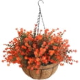 thumbnail image 6 of Multicolor Hanging Flower Basket for Spring Summer Decor- UV Resistant Artificial Plants with Vibrant Blooms for Garden, Porch& Outdoor, 6 of 18