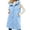 Sky Blue, variant on qelini Long Vest Coat for Women Plus Size Padded Sleeveless Hooded Tee Solid Color Stand Collar Puffer Jacket with Pockets
