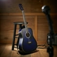 thumbnail image 3 of Ashthorpe Full-Size Dreadnought Acoustic Electric Guitar Package, Blue, 3 of 8