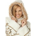 thumbnail image 4 of Woman Within Plus Size Faux Fur Snowflake Print Hooded Jacket, 4 of 4
