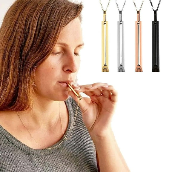 Stress Mindful Breathing Necklace For Natural Anxiety Relief-breathwork Tool