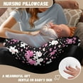 thumbnail image 4 of GIFTPUZZ Dog Pattern Nursing Pillow Cover Slipcover, 1 Pack Slipcovers for Nursing Pillows and Breastfeeding Pillows, Super Soft with Zipper, 4 of 5