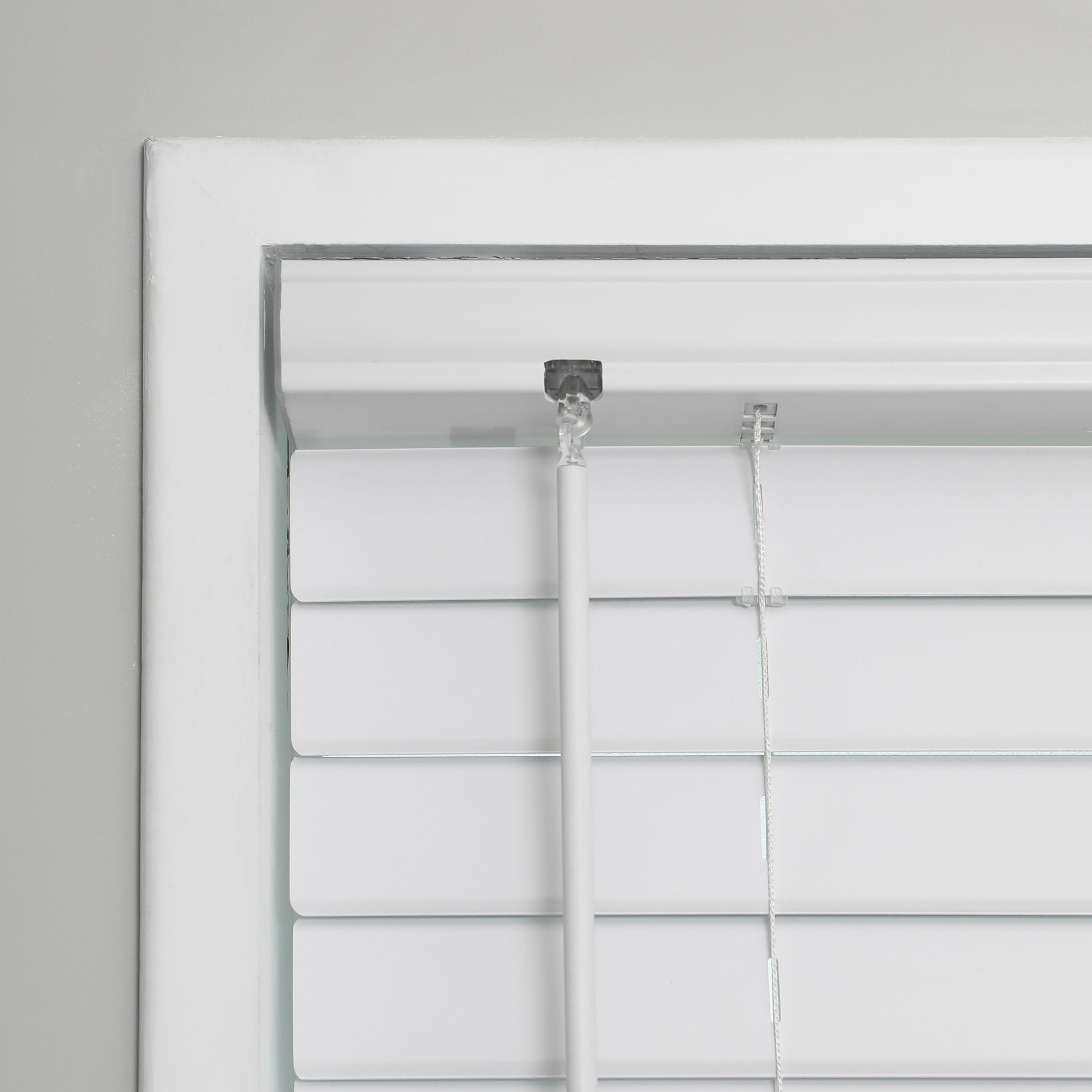 Regal Living 34" x 60" Cordless 2" Room Darkening Venetian Vinyl Blinds, White