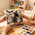 thumbnail image 3 of Halloween Ghost Pearl Art DIY Kit 3D Pearl Bead Painting Set for Adults with Canvas and Frame Spooky Cute Handmade Craft DIY Halloween Wall Art Decor Beginner Seasonal Party Gift, 3 of 3