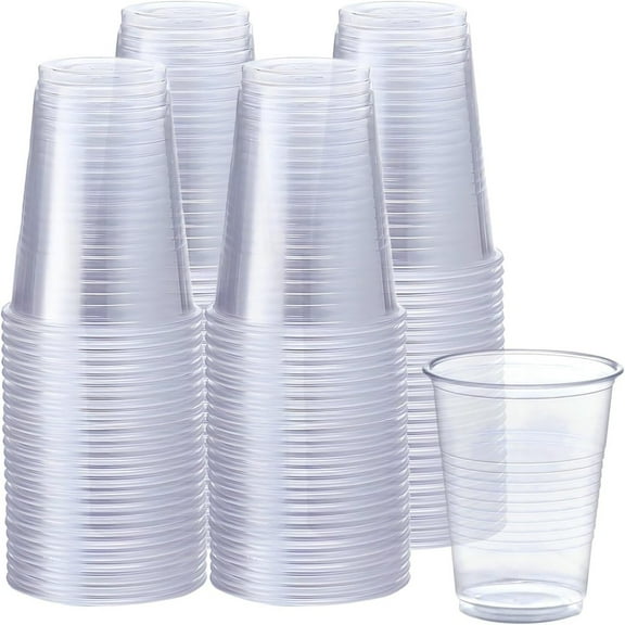 9oz Disposable light-weight Plastic Cups: 40CT
