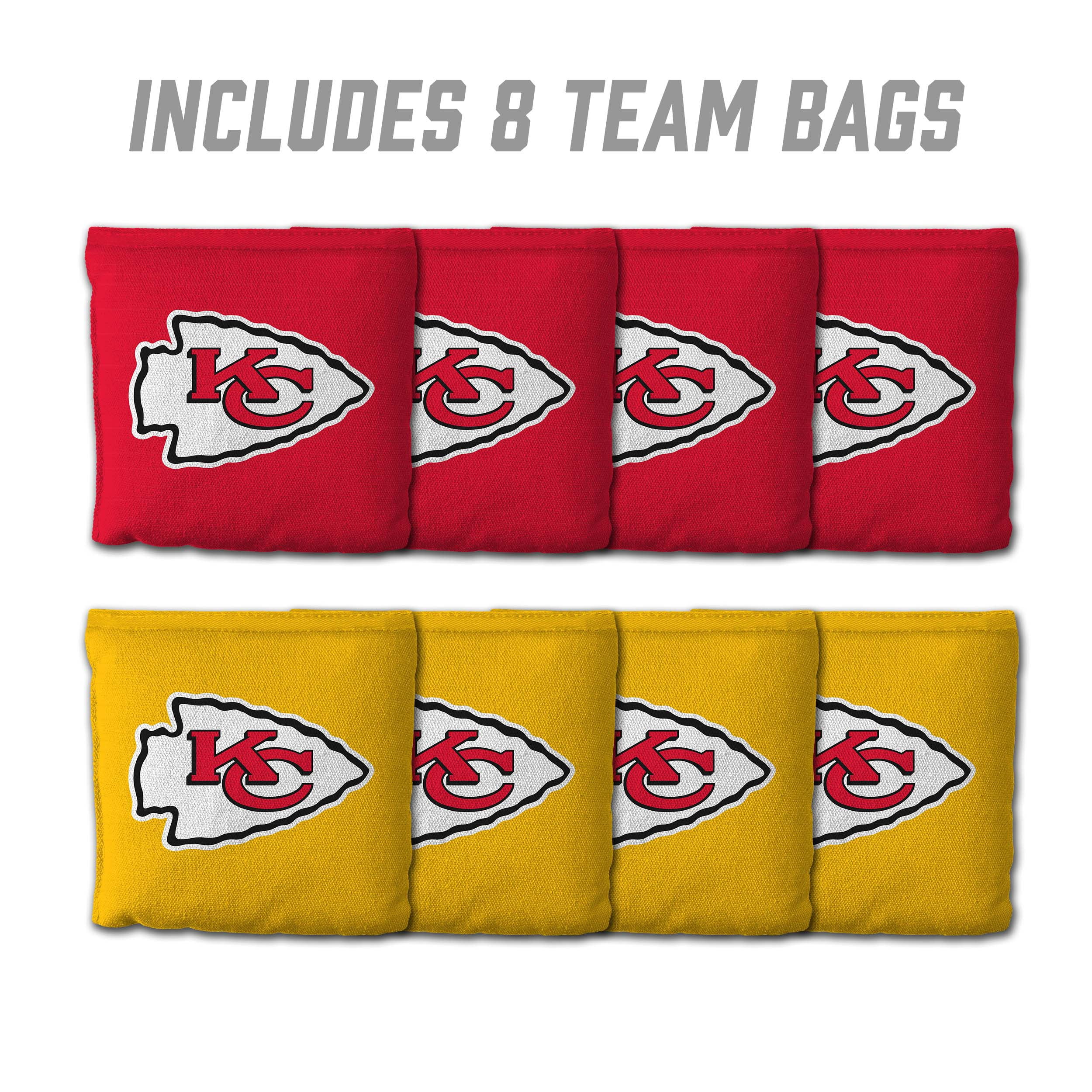 Kansas City Chiefs 8pk Licensed Cornhole Bags
