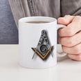 thumbnail image 4 of CafePress - Masonic Square And Compass Mug - 11 oz Ceramic Mug - Novelty Coffee Tea Cup, 4 of 4
