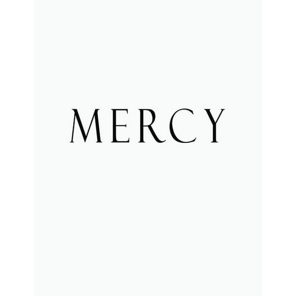 Mercy: Black and White Decorative Book to Stack Together on Coffee Tables, Bookshelves and Interior Design - Add Bookish Charm Decor to Your Home - Stack Deco Books together to create Your unique Fash