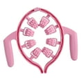 thumbnail image 1 of Rodillo de 8 ruedas, herramienta de masaje de fascia, masaje de tejido profundo de 360 degree, masaje anticelulítico Rosa, 1 of 9