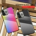thumbnail image 3 of SaniMore Cover Compatible with iPhone 14 Pro 6.1" 2022, Rugged Carbon Fiber Glass Backplane Shockproof TPU Bumper Luxury Eye-catching Anti-drop Heavy Duty Protective Case For iPhone 14 Pro, Blue, 3 of 10