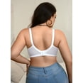 thumbnail image 5 of SHARICCA Womens Plus Size Full Coverage Bra Breathable Push Up Underwire Supportive Bra 46D, 5 of 6