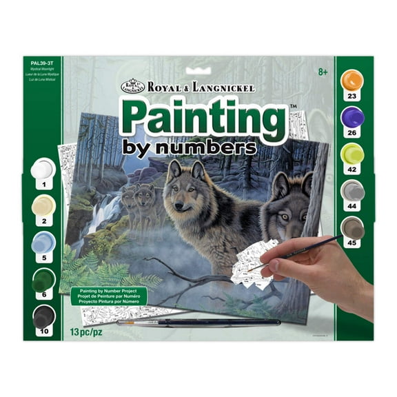 Royal & Langnickel Painting by numbers™ 13pc Mystical Moonlight Painting Project