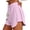 Pink, variant on Axiiglly Plus Size Womens Shorts Casual Loose Athletic Shorts Solid Color Summer Outdoor Hiking Holiday Shorts S-3XL