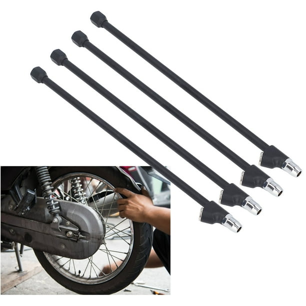 Aire de Cabeza Dual Cuck, Longitud Total de 14 Pulgadas 4pcs 1/4 Pulgada de Hilo Femenino de Inflacia Extendida Chuck para SUV Vehículo Comercial