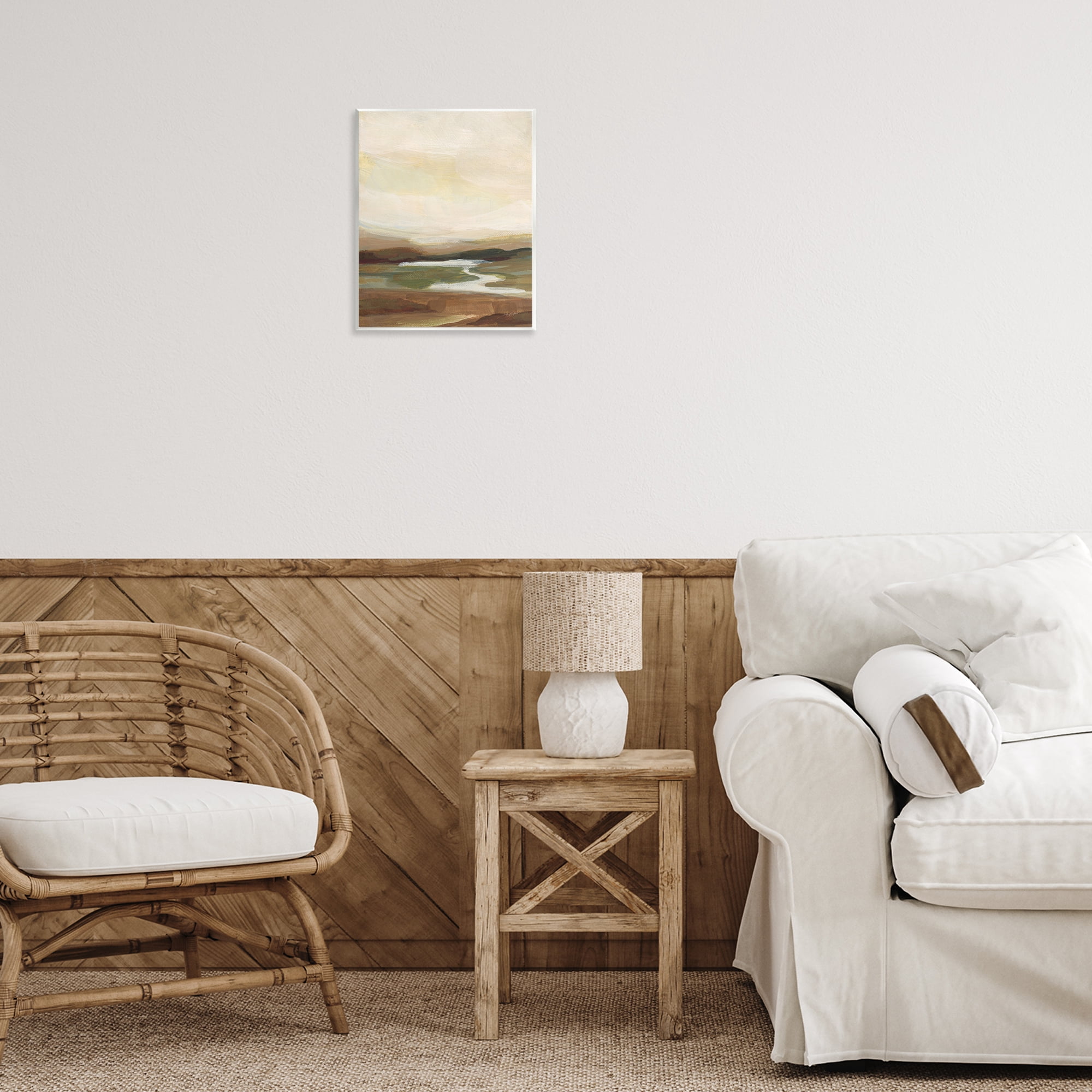 Stupell Industries Chestnut Springs River Landscape Painting Unframed Art Print Wall Art, 11 x 14