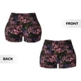 thumbnail image 3 of Sikiie Orchids Flowers Print Workout Shorts Women Scrunch Butt Gym Shorts Seamless High Waist Tummy Control Yoga Biker Athletic Shorts, 3 of 5