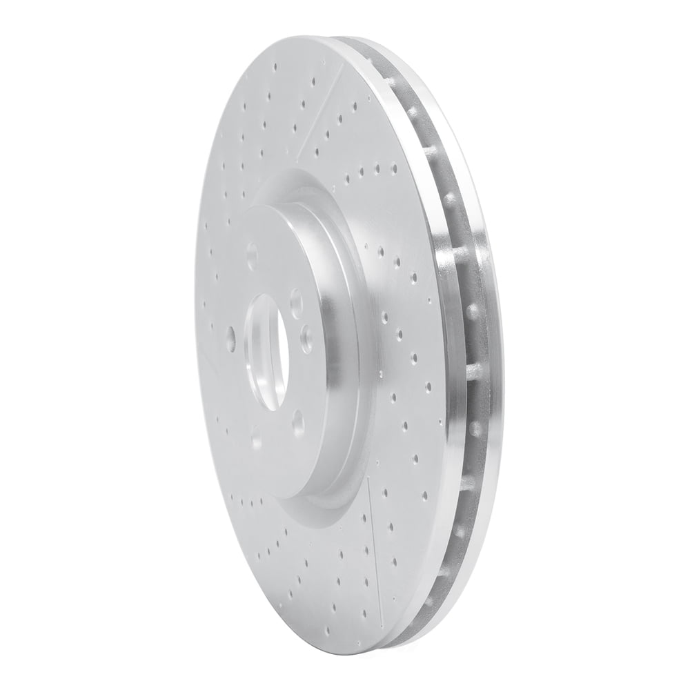 Dynamic Friction Company 631-63151 DFC Brake Rotor - Drilled And Slotted - Silver