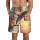 thumbnail image 1 of Balery Sailing Dancing Dolphin Traje de Baño Estilo Hawaiano para Hombre, Shorts de Secado Rápido con Bolsillos-3X-Large, 1 of 6