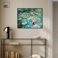 thumbnail image 3 of Lily Pad Dog Rustic Chic Farmhouse Canvas Wall Art by Art Remedy, Black Floater Frame, 30"x24", 3 of 7
