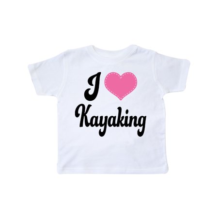 

Inktastic Kayak Gifts I Love Kayaking Gift Toddler Toddler Girl T-Shirt