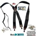 thumbnail image 3 of Holdup Black Pack Casual Series Suspenders X-back style with USA Patented No-slip Silver Clips, 3 of 4