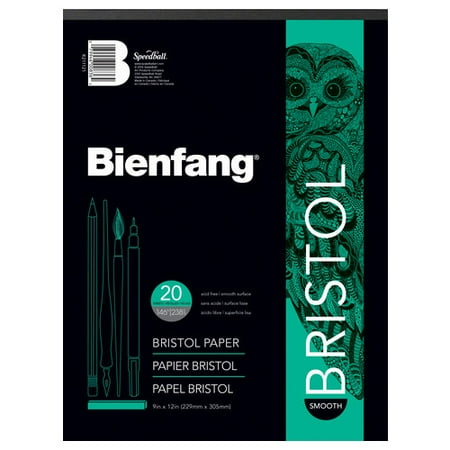 14x17 100 Sheets SPEEDBALL ART PRODUCTS R211140 BIENFANG 528 BRISTOL PAD SMOOTH SURFACE146LB 20 SHEET 14X17 ()
