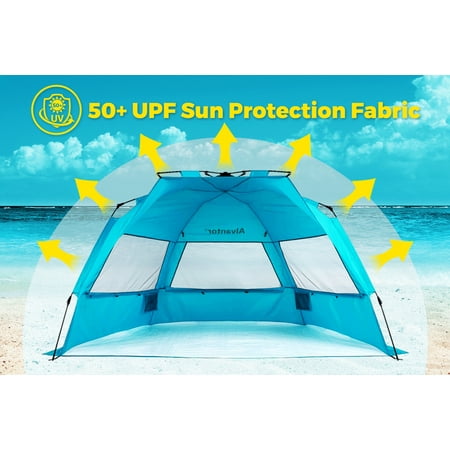 Beach Umbrella Quick Pop-Up PATENT PENDING Anti-UV50+