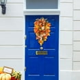 thumbnail image 3 of Artificial Teardrop Wreath Front Door Swag Vivid Vibrant Simulation Peony Sunflower Upside Down Tree, 3 of 10